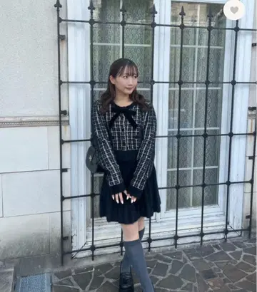 안미르 An Mille 샤기 트위드 셋업