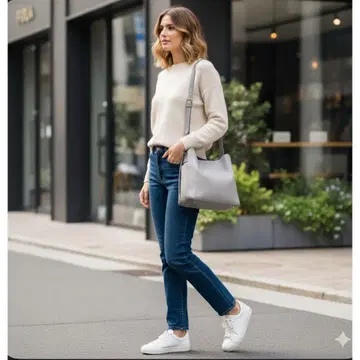 훌라 카프리치오 호보 2way 숄더백 천연 가죽 그레이지