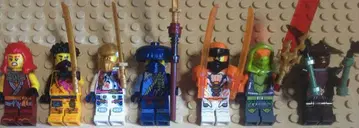 레고 닌자고 7체 미니 피규어 세트 레어 정품