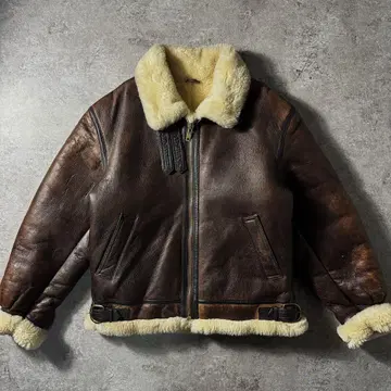 [ 초레어 ] 명작 90s 리얼 무스탕 B-3 가죽 자켓