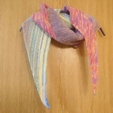 변형 삼각형 스톨 머플러 숄 울 손뜨개질 핸드메이드