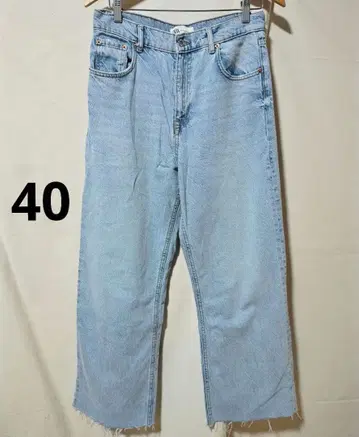 ZARA 자라 와이드 데님 40 빅 사이즈
