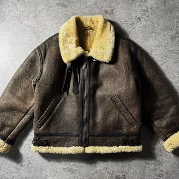 [ 초레어 ] 명작 90s 리얼 무스탕 B-3 가죽 자켓