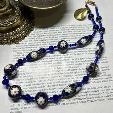 이탈리아제 베네치아 유리 목걸이 밀피오리