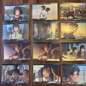 너의 이름은. 대형 메탈릭 카드 비주얼 컬렉션 12장 세트