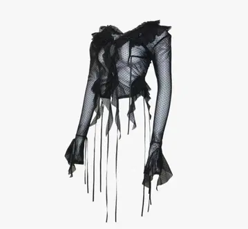 theredthread S dot flow frill tops bkxbk