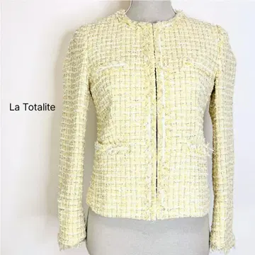 라토타리테 트위드 자켓 옐로우 계열