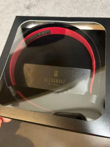 미사용 새상품 ALEXANDRE DE PARIS 머리띠 블랙