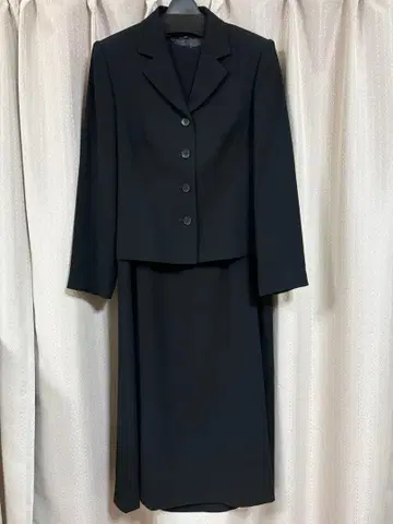 블랙 포멀 상복 예복 원피스 수트 셋업 도쿄 소와르