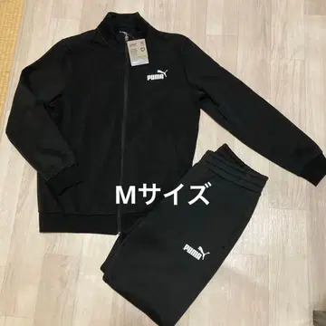 새상품 PUMA 맨투맨 블랙 셋업 상하의 세트 속기모 블랙 M