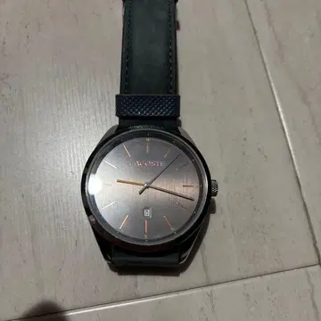 라코스테 손목시계 네이비 가죽