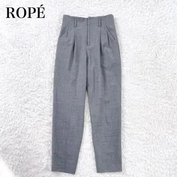 새상품급 로페 하이웨스트 턱 테이퍼드 팬츠 워셔블 최근 모델