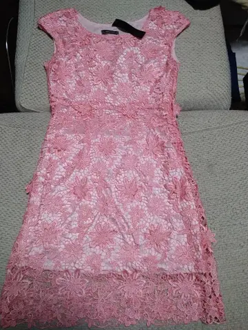 핑크 레이스 원피스 9호