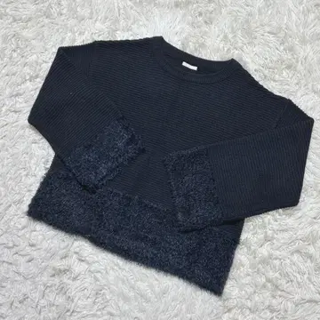 [ c7025 ] GU 니트 스웨터 긴팔 네이비