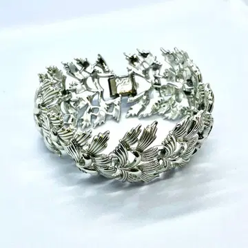 Coro 빈티지 팔찌 볼륨 디자인 실버톤