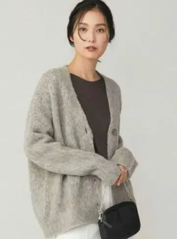 iCB 알파카 울 가디건