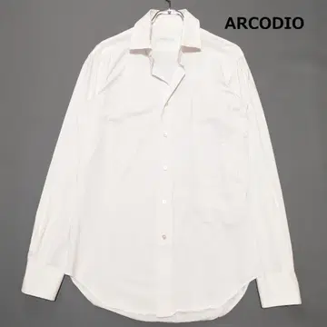ARCODIO 긴팔 셔츠 스트레치 화이트 37 사이즈