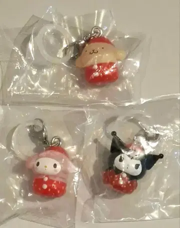 산리오 딸기 메지루시 액세서리 마이멜로디 쿠로미 폼폼푸딩