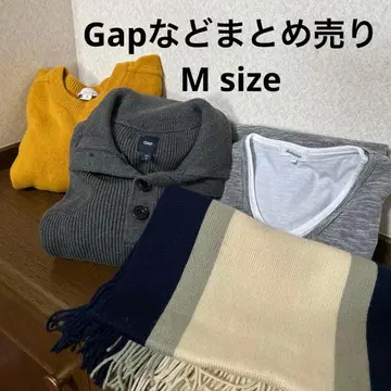 GAP 니트 2장 M 사이즈 긴팔 T셔츠 L 사이즈 머플러 세트