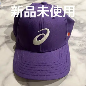 [ 미사용 새상품 ] 세계 육상 2025 아식스 보라색 캡