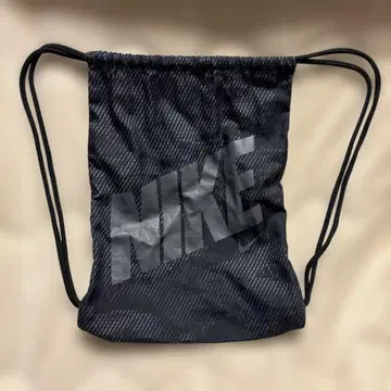 NIKE 블랙 드로우 스트링 백