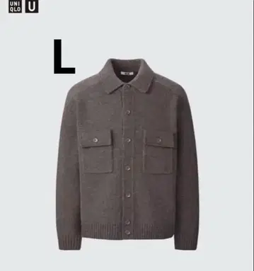 라무 니트 자켓 브라운 L UNIQLO U