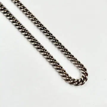 [ 와이드 ] 빈티지 실버 925 체인 목걸이 45cm 33.7g