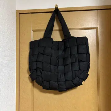 ear PAPILLONNER 발수 라이트 메쉬 토트백 블랙 L