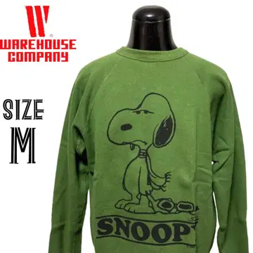 [ 레어 ] 웨어하우스 SNOOPY 스누피 맨투맨 60'S M 사이즈