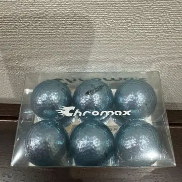 미사용 새상품 chromax 메탈릭 블루 반짝반짝 골프공 6개입