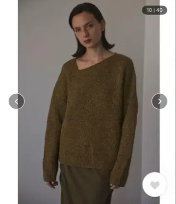 black by moussy 멜란지 스퀘어 넥 니트탑