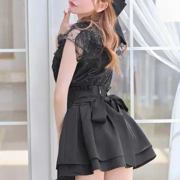 미셸 마카롱 슬림 레그 스커트