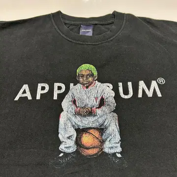 APPLEBUM 그래픽 T셔츠 L 블랙