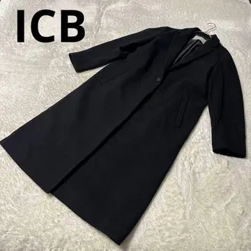 ICB 울 혼방 체스터 코트 블랙 온워드 카시야마