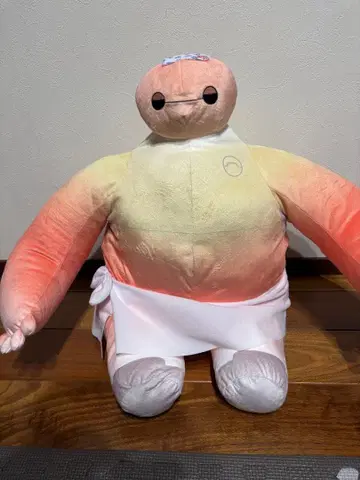 캐릭터 베이맥스 봉제 인형 그라데이션 오렌지