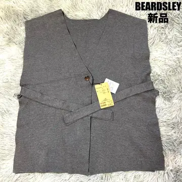 [ 새상품 ] BEARDSLEY 니트 베스트 베스트만 그레이 프리 사이즈