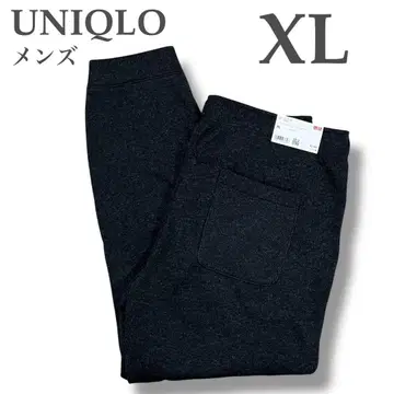 [ 새상품 ] 유니클로 니트 플리스 이지 앵클 팬츠 블랙 XL