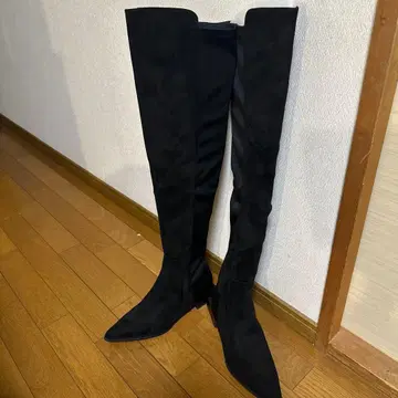 블랙 니하이 부츠