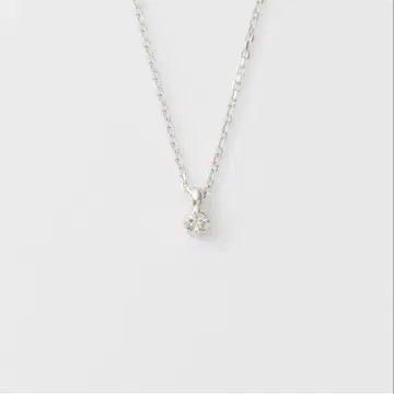 agate 실버 목걸이 다이아몬드