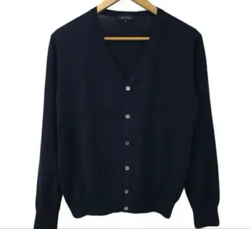 ALPHA 울 100% 가디건 LL 사이즈