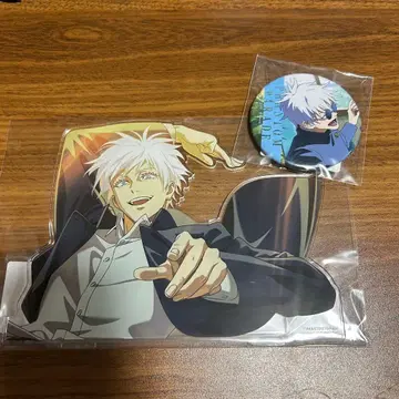 주술회전 고죠 사토루 아크릴 스탠드 캔뱃지