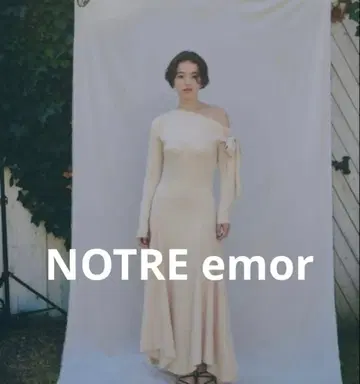 NOTRE emor 원피스 원숄더 리본 드레스
