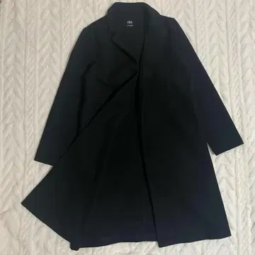 [ XmasSALE ] ZARA 자라 체스터 코트 롱 블랙 M 사이즈
