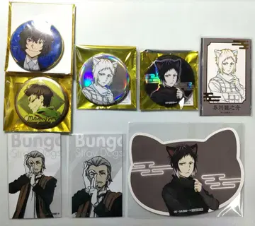 문호 스트레이독스 아쿠타가와 카지이 히로츠 다자이 캔뱃지 카드 세트
