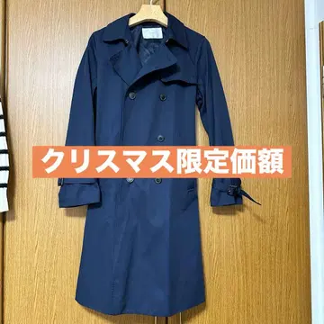 index 스프링 트렌치코트 벨트 포함 네이비 M 월드 새상품급