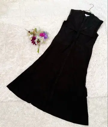 [ STUDIOUS ] 블랙 슬리브리스 롱 원피스 2 (M)