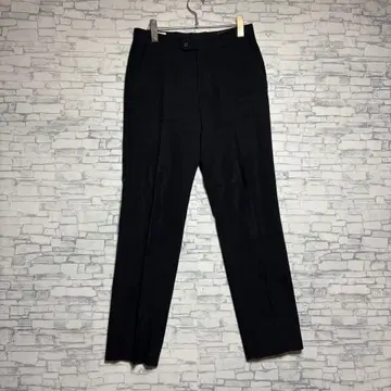 M'SCOLLECTION 블랙 스트레이트 슬랙스 여성용 팬츠 새상품급