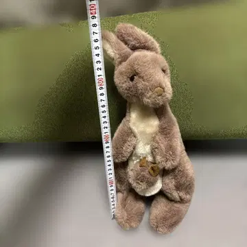 레어 봉제 인형 레트로 캥거루 모자