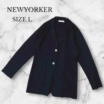 뉴요커 니트 자켓 여성용 캐주얼 다크 네이비 L