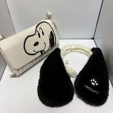 스누피 머리띠와 백 세트